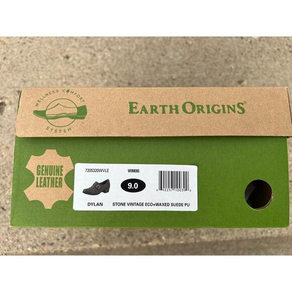 Earth Origins Dylan brown leather slip on casual shoes/booties, women's size 9 - Picture 10 of 11